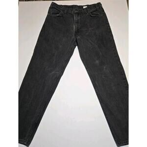 Levi’s 550 Relaxed Fit Black Jeans 36x30 USA Made 1996 Orange Tab Tapered Leg